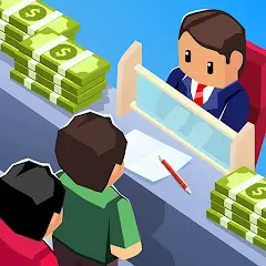 Idle Bank MOD APK v2.0.0 [Sınırsız Para/Elmas/Reklamsız]